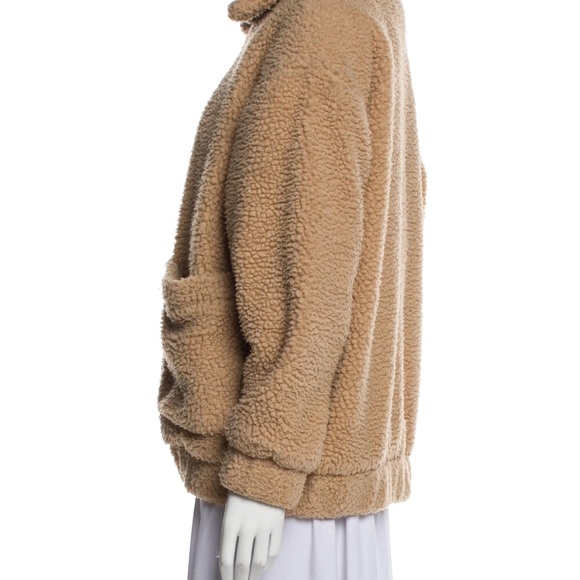 I am GIA Women's Tan teddy Jacket - Picture 2 of 3